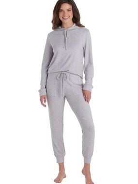 Softie's Ultra Dream Cowl Neck Jogger Set in Spring Lake Blue XL NWT